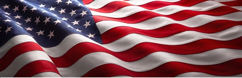Waving United States of America Flag